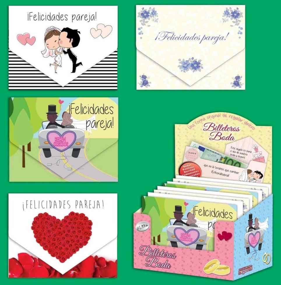 Sobre billetero boda